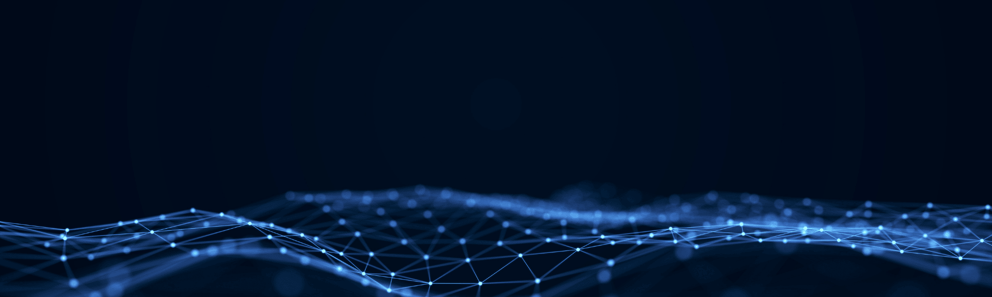 Abstrakte KI-Cloud-Technologie mit vernetzten Datenpunkten